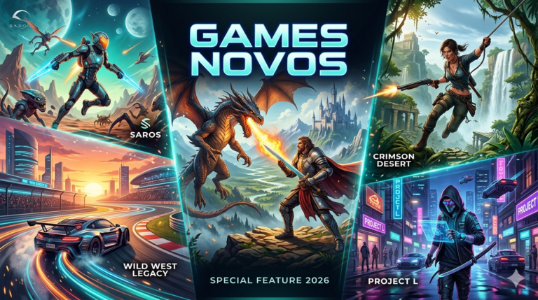Jogos Novos 2026: Trailers e Gameplay