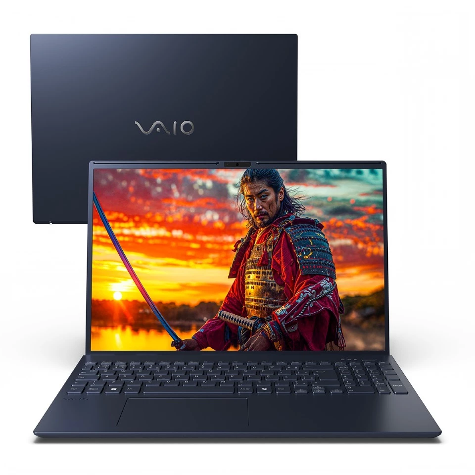 Notebook VAIO FE16 AMD® Ryzen 7-5825U Linux 8GB RAM 512GB SSD 16" IPS WUXGA Antirreflexo - Cinza - Imagem 2