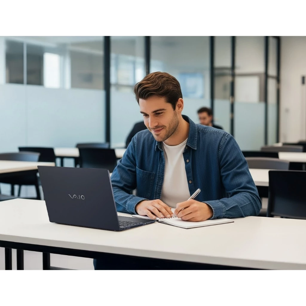 Notebook VAIO FE16 AMD® Ryzen 7-5825U Linux 8GB RAM 512GB SSD 16" IPS WUXGA Antirreflexo - Cinza - Imagem 4