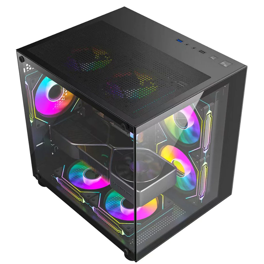 Gabinete Gamer Aquário em Vidro Com 4 Fans RGB GB1796 - Imagem 5