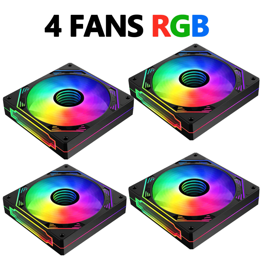 Gabinete Gamer Aquário em Vidro Com 4 Fans RGB GB1796 - Imagem 6